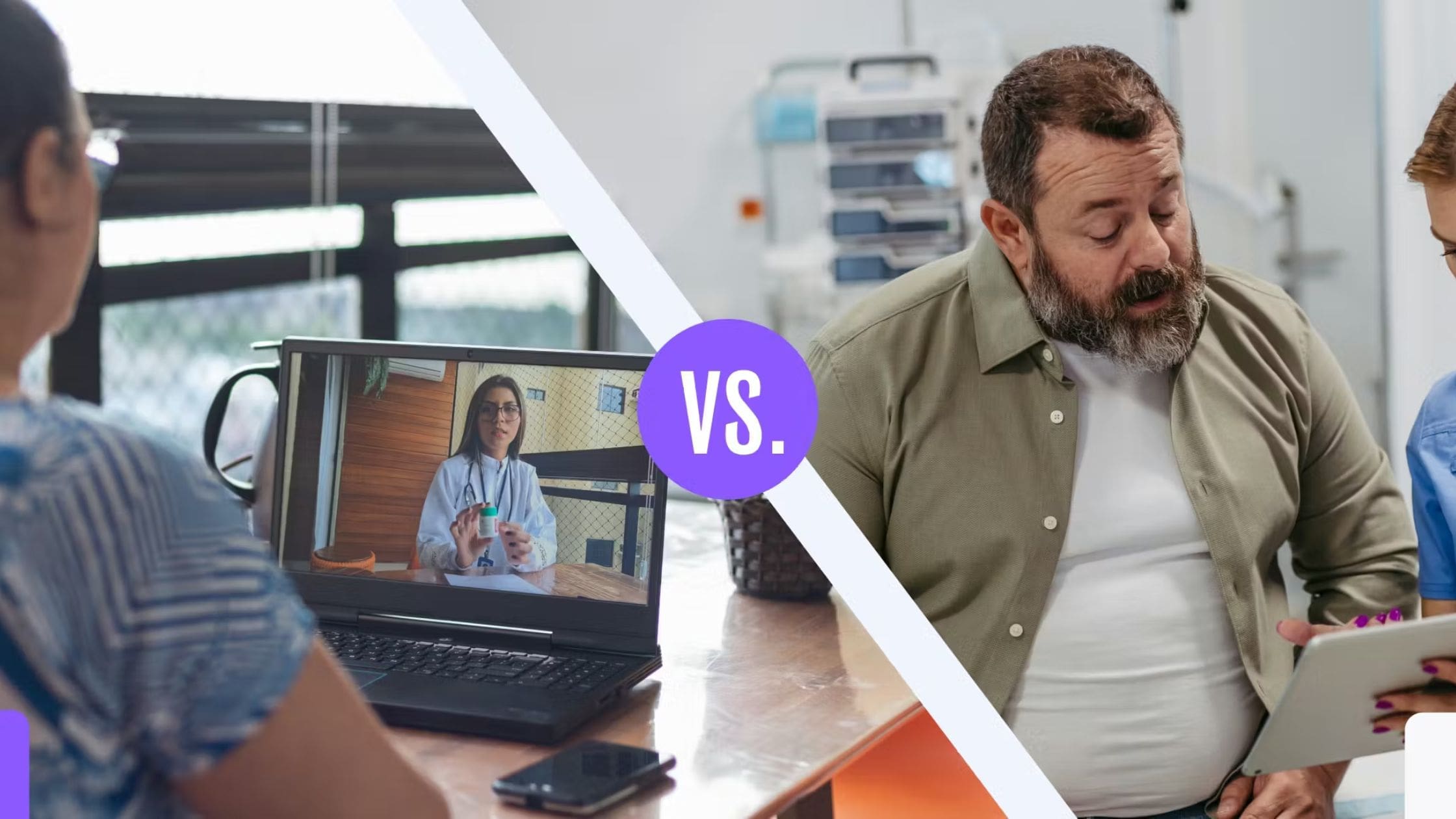 Online vs. in-person weight loss care
