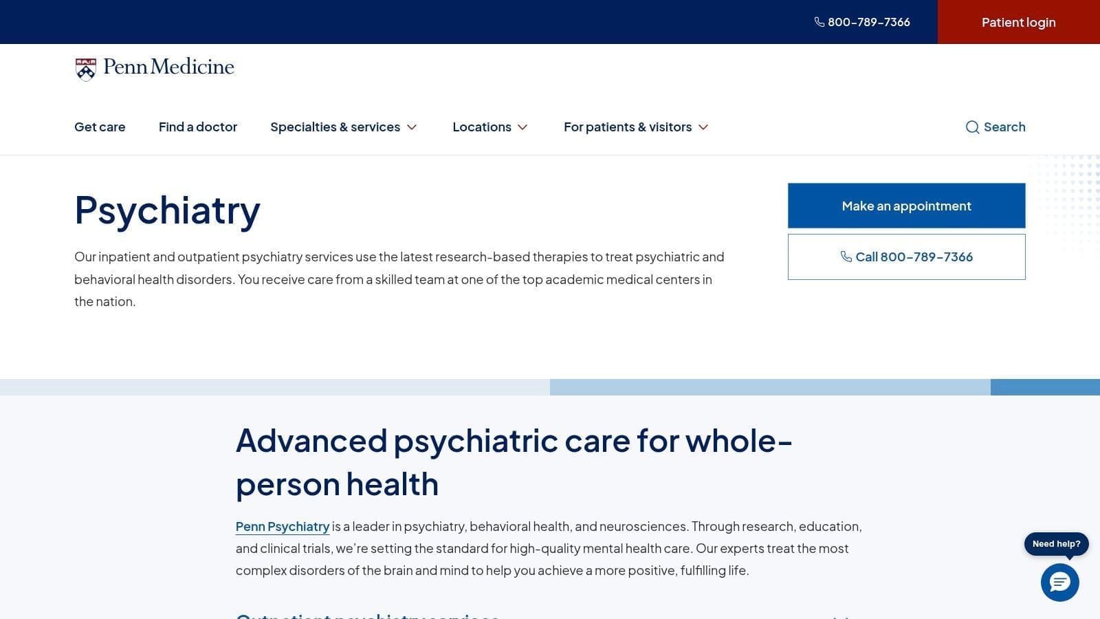 Penn Medicine Psychiatry (University of Pennsylvania Health System)